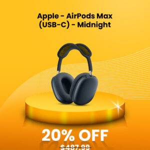 Apple – AirPods Max (USB-C) – Midnight