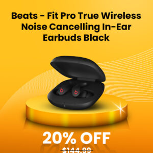 Beats – Fit Pro True Wireless Noise Cancelling In-Ear Earbuds – Black