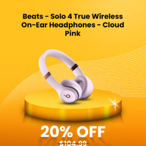 Beats - Solo 4 True Wireless On-Ear Headphones - Cloud Pink