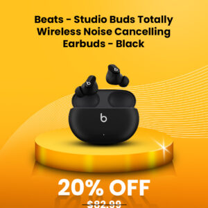 Beats - Studio Buds Totally Wireless Noise Cancelling Earbuds - Black