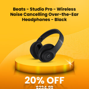 Beats - Studio Pro - Wireless Noise Cancelling Over-the-Ear Headphones - Black