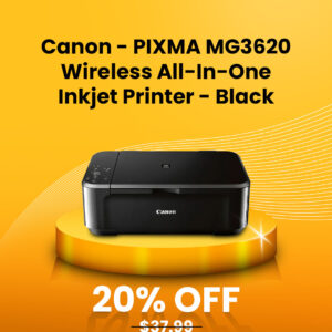 Canon - PIXMA MG3620 Wireless All-In-One Inkjet Printer - Black