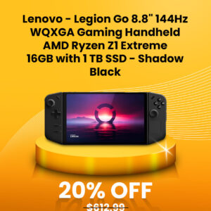Lenovo - Legion Go 8.8 144Hz WQXGA Gaming Handheld - AMD Ryzen Z1 Extreme - 16GB with 1 TB SSD - Shadow Black