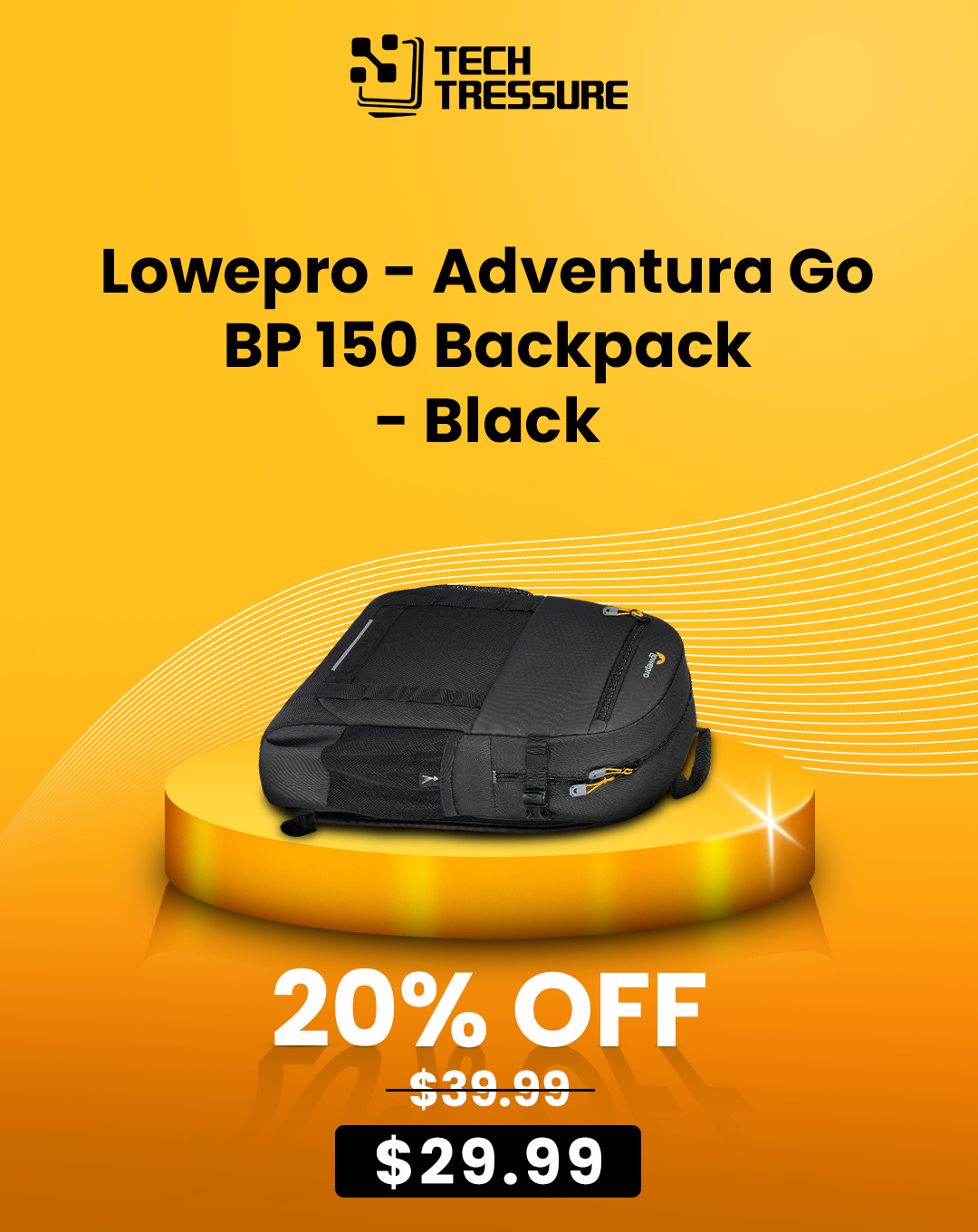 Lowepro - Adventura Go BP 150 Backpack - Black