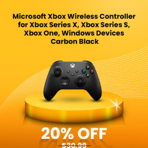 Microsoft - Xbox Wireless Controller for Xbox Series X, Xbox Series S, Xbox One, Windows Devices - Carbon Black