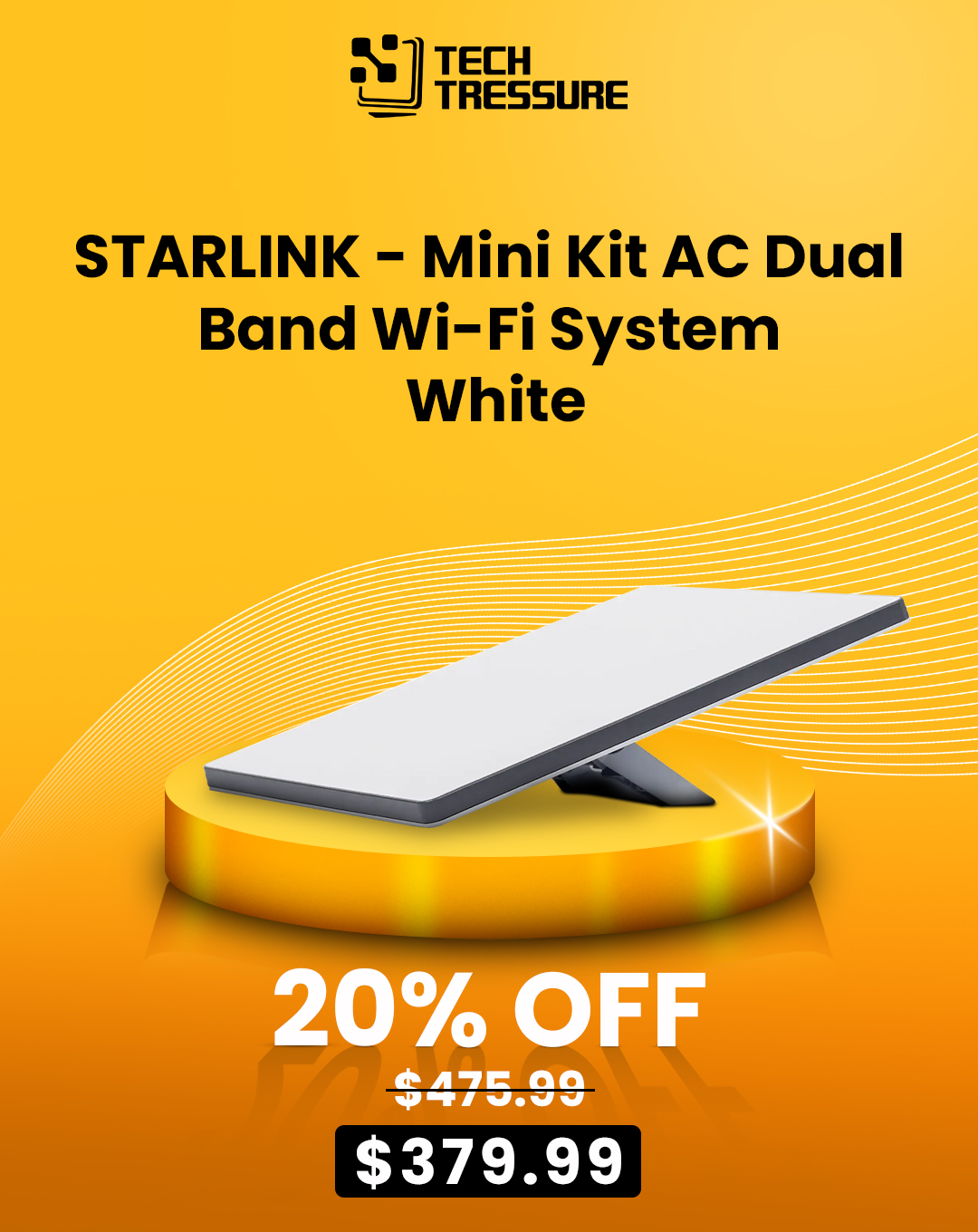 STARLINK - Mini Kit AC Dual Band Wi-Fi System - White