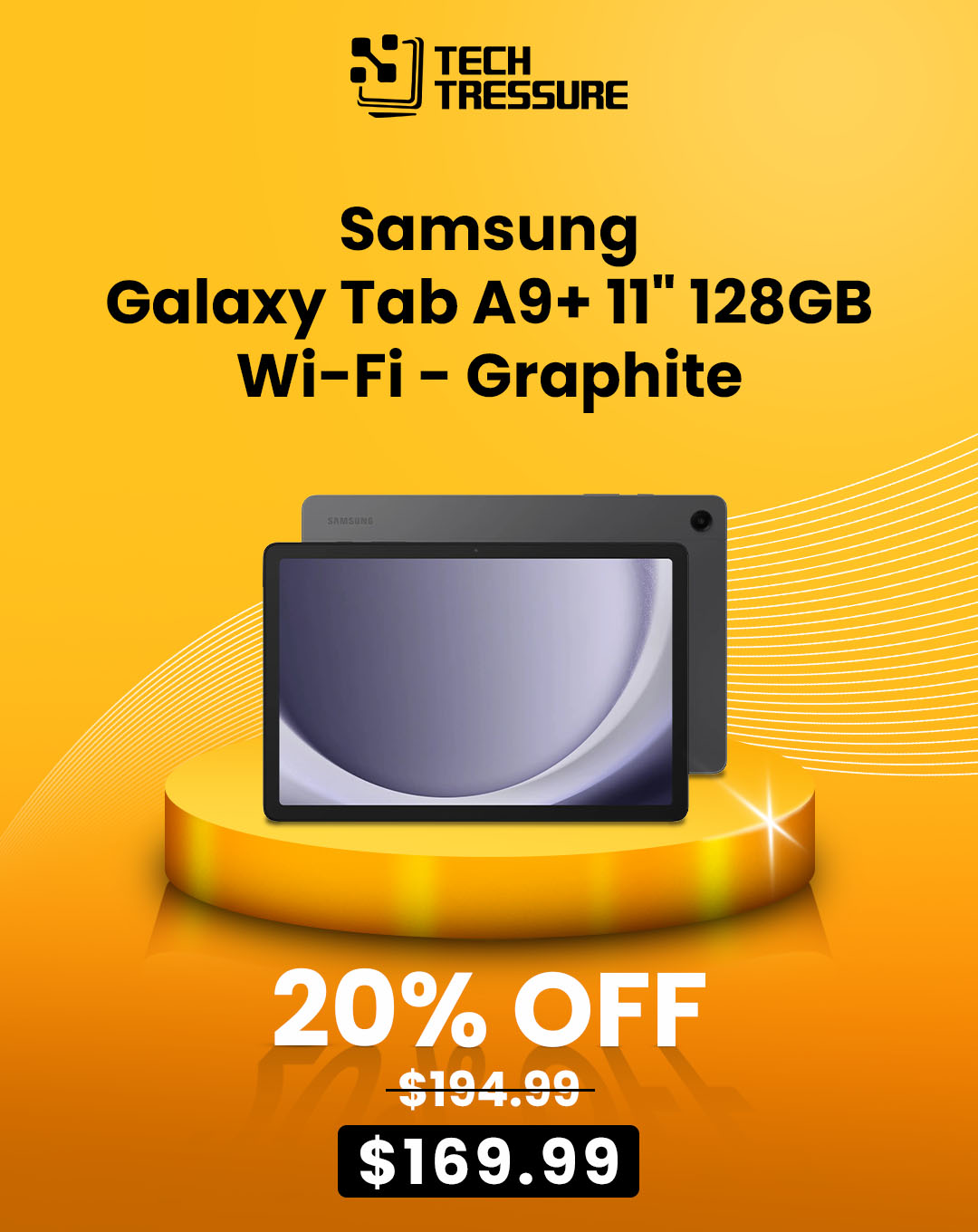 Samsung - Galaxy Tab A9+ 11 128GB - Wi-Fi - Graphite