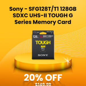 Sony - SFG128T T1 128GB SDXC UHS-II TOUGH G Series Memory Card