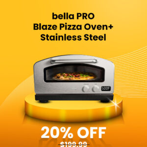 bella PRO - Blaze Pizza Oven+ - Stainless Steel