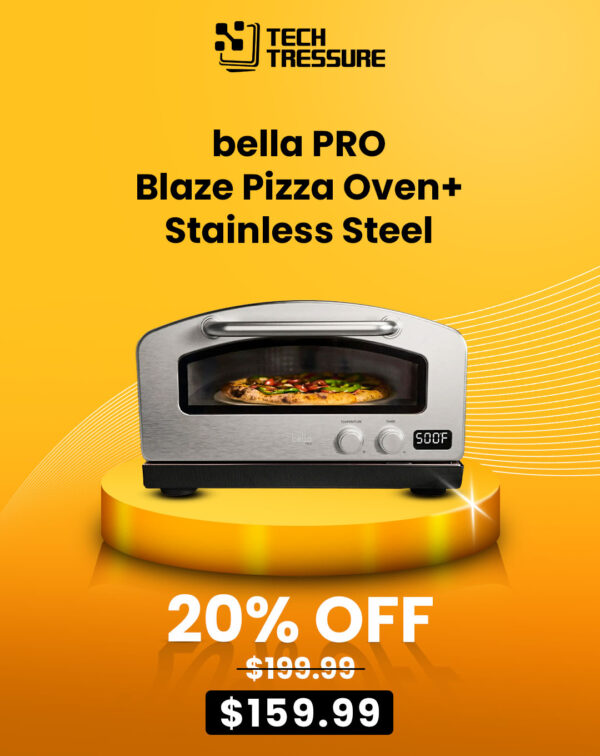 bella PRO - Blaze Pizza Oven+ - Stainless Steel